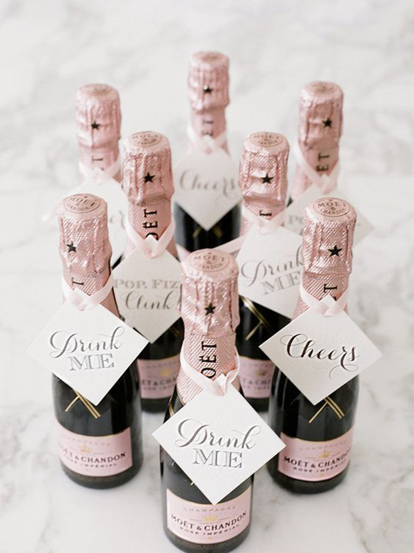 bomboniere matrimonio bottiglie champagne